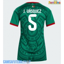 Camisa de time de futebol México Johan Vasquez #5 Replicas 1º Equipamento Feminina Mundo 2026 Manga Curta